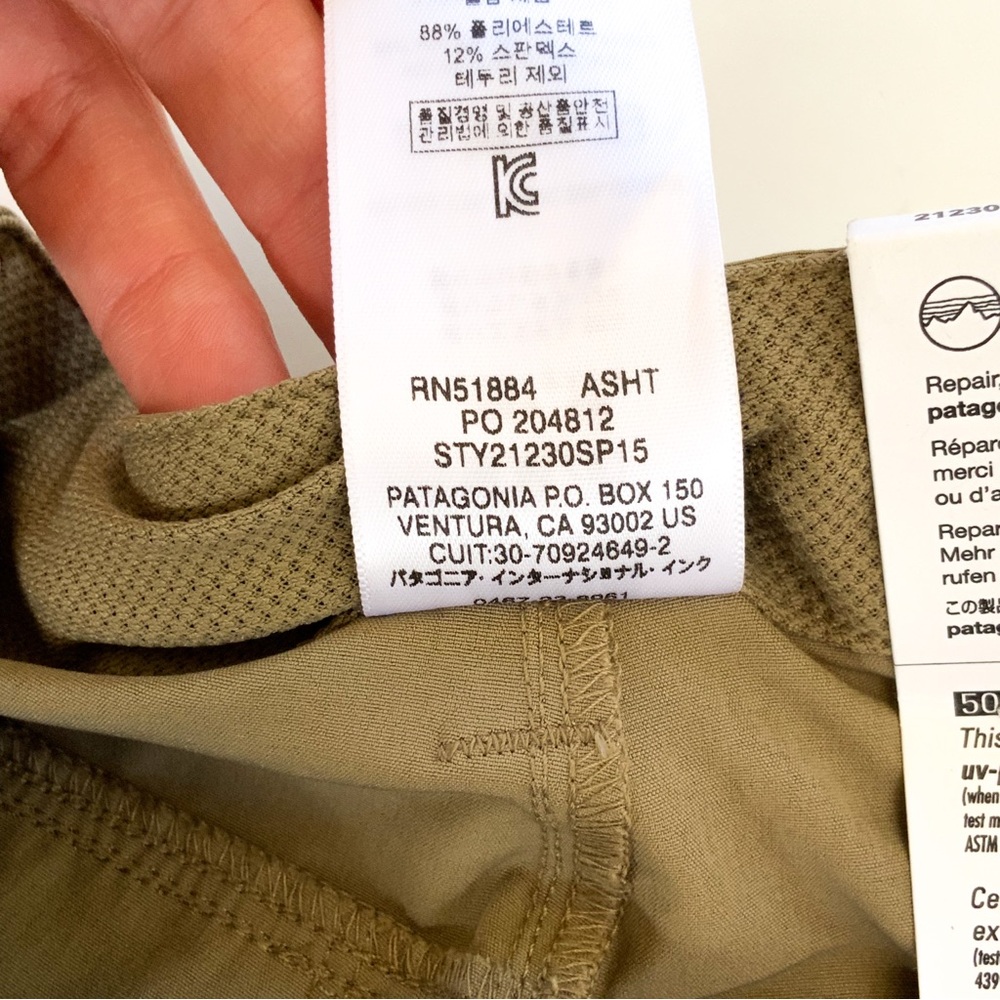 Patagonia NWT Happy Hike Shorts Size 6 Inseam 5” Low Rise Regular Fit - Picture 5 of 10